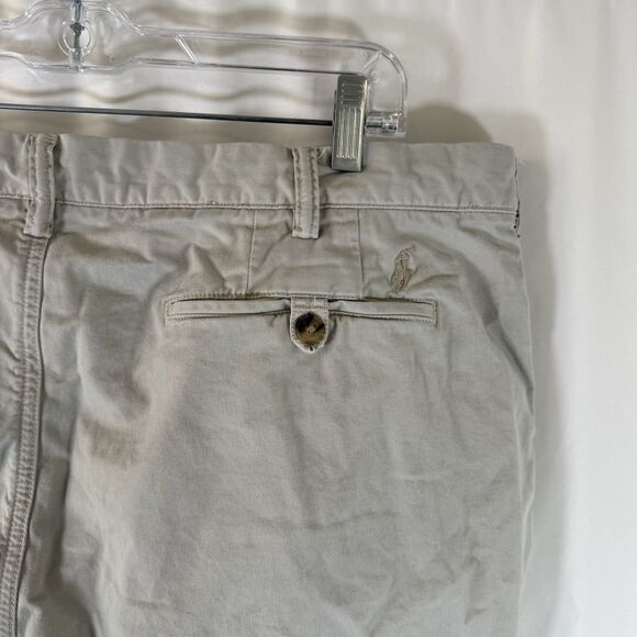Polo Ralph Lauren Shorts Men's 40 Khaki Chino Stretch Classic Fit Cotton Blend - Picture 10 of 11